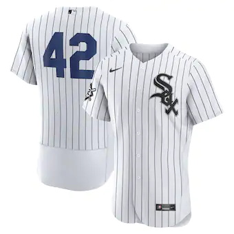 mens nike jackie robinson white chicago white sox authentic